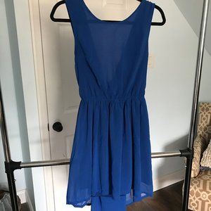 Royal Blue High Low Dress